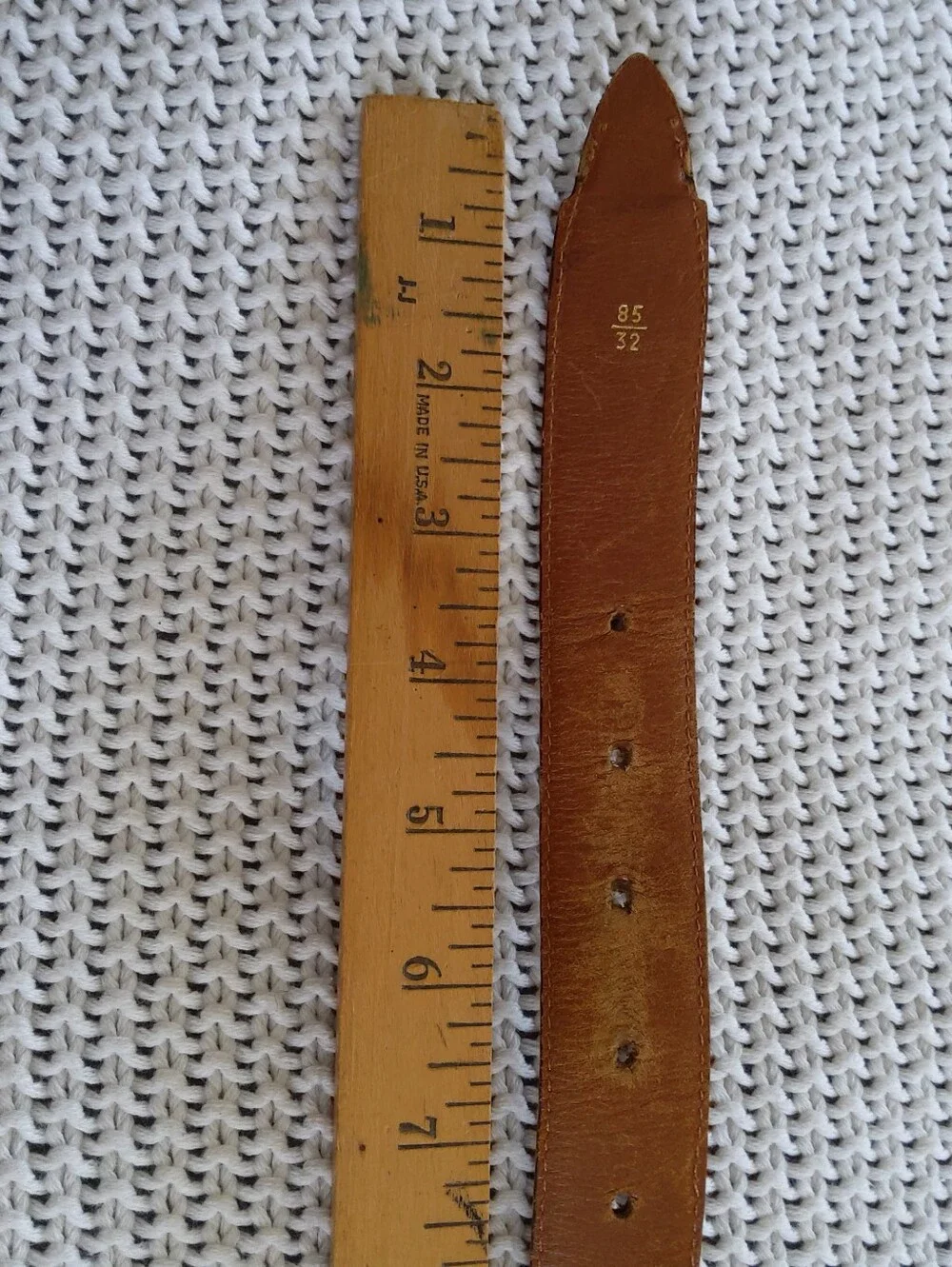 Vintage Genuine Crocodile Leather Belt Made In Italy Unisex